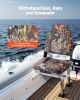 VEVOR Boat Seat High Backrest Flip Up Boat Seat Sponge Cushion Camouflage
