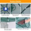 2Pcs Foldable Fishing Bait Nets Trap Crab Net Shrimp Fish Cast Dip Cage