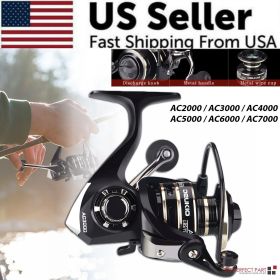12BB Metal Spinning Fishing Reel 5.2:1 Freshwater Saltwater Left Right Hand Reel (Model: AC3000)